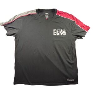 Ecko Unlimited Men's T-Shirt 3XL Black Red Gray Raw & Uncut Short Sleeve Top